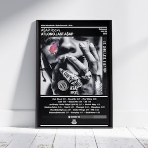 ASAP Rocky Poster | At. Long. Last. ASAP Poster | Music Poster | Album Cover Poster | Music Poster Gift | Wall Decor | 4 Color | Home Decor