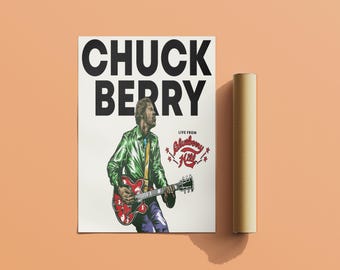 チャック・ベリー 24 x 36 インチ ロールポスター - Etsy 日本