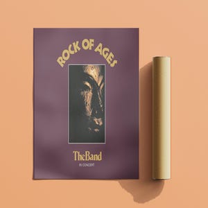 The Band Poster | Rock of Ages Poster | Concert Poster | Album Cover Poster | Music Poster Gift | Wall Decor | Rock Music Poster |Live Music