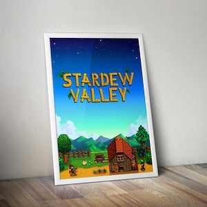 Stardew Valley Poster | Stardew Valley Video Game Poster | Gaming Poster | Game Poster | Gamer Poster Gift | Wall Decor | Game Print