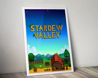 Stardew Valley Poster | Stardew Valley Video Game Poster | Gaming Poster | Game Poster | Gamer Poster Gift | Wall Decor | Game Print