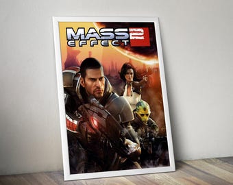 Mass Effect 2 Poster | Mass Effect Video Game Poster | Gaming Poster | Game Poster | Gamer Poster Gift | Wall Decor | Game Print | RoomDecor