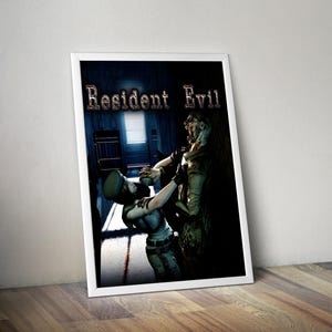 Resident Evil 1 Poster | Resident Evil Video Game Poster | Gaming Poster | Game Poster | Gamer Poster Gift | Wall Decor | Game Prints
