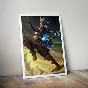 Ekko Last Stand Arcane Poster | Ekko Arcane Video Game Poster | Gaming Poster | Game Poster | Gamer Poster Gift | Wall Decor | Game Print