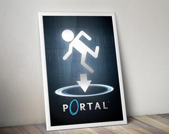 Portal Poster | Portal Game Poster | Gaming Poster | Game Poster | Gamer Poster Gift | Wall Decor | Game Print | Room Decor