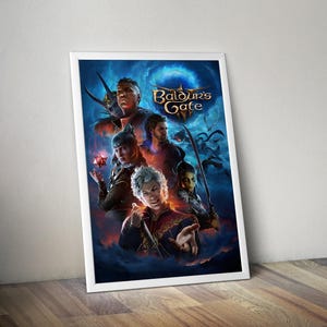 Baldur&#39;s Gate 3 Poster | Baldur&#39;s Gate 3 Video Game Poster | Gaming Poster | Game Poster | Gamer Poster Gift | Wall Decor | Game Print