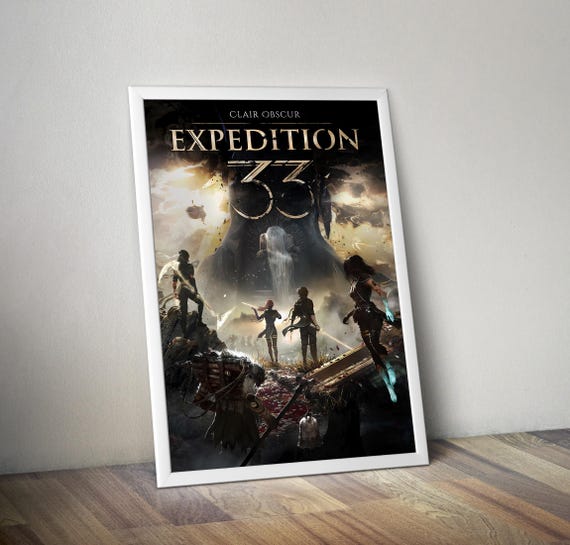 Clair Obscur: Expedition 33 Poster | Clair Obscur Expedition 33 Video Game Poster | Gaming Poster | Game Poster | Gamer Poster | Wall Decor