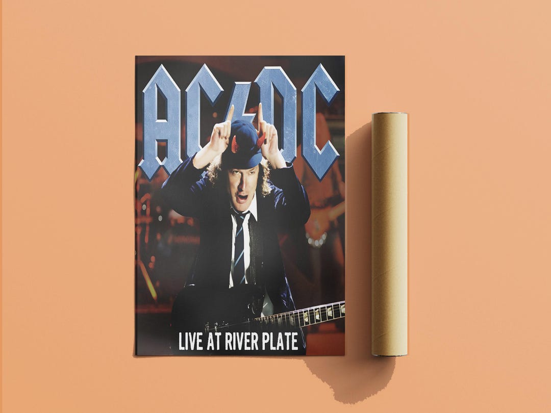 AC/DC Poster | Live at River Plate Poster | Concert Poster | Album ...