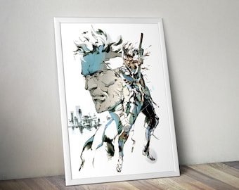 Metal Gear Solid 3: Snake Eater Replica CD Deluxe Shadow Box Framed Art (select a Size) (choose a Background) (optional Lighting