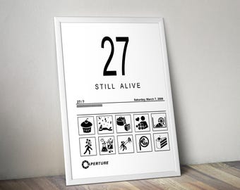 Portal Poster | Portal Game Poster | Gaming Poster | Game Poster | Gamer Poster Gift | Wall Decor | Game Print | Room Decor