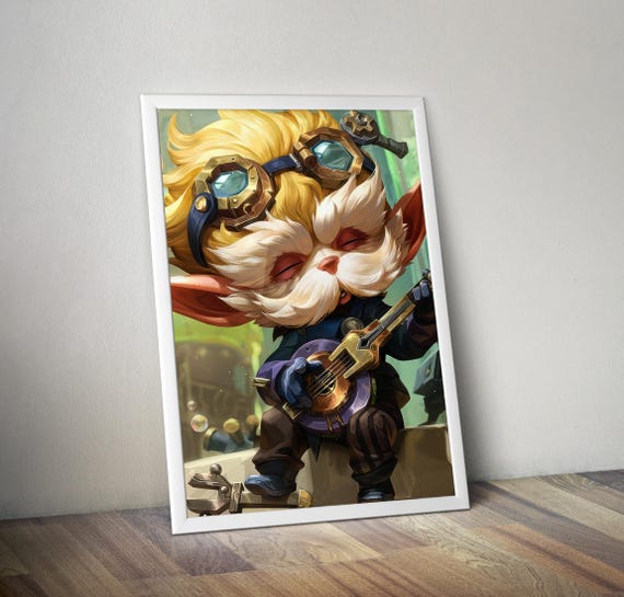 Heimerdinger Professor Arcane Poster | Arcane Heimerdinger Video Game Poster | Gaming Poster | Game Poster | Gamer Poster Gift | Wall Decor
