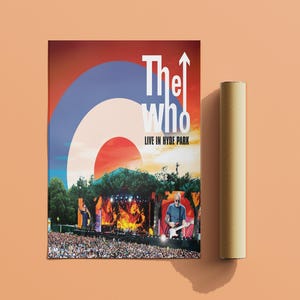 The Who Poster | Live in Hyde Park Poster | Concert Poster | Album Cover Poster | Music Poster Gift | Wall Decor | Rock Music Poster