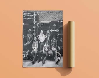 Poster degli Allman Brothers / Poster di Fillmore East / Poster del concerto / Poster della copertina dell'album / Poster musicale da regalare / Decorazione murale / Musica rock