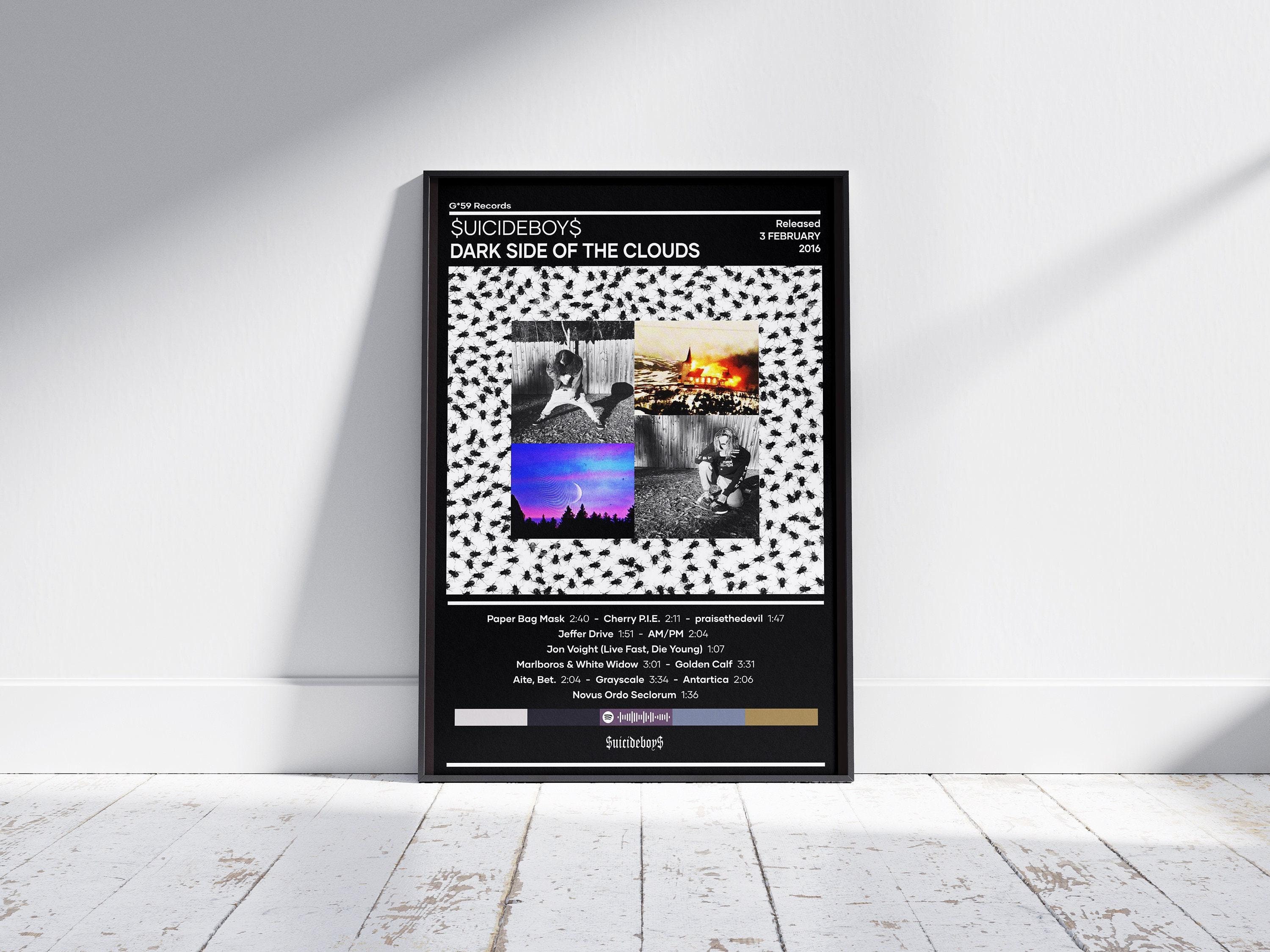 Discover SuicideboyS Dark Side of the Clouds Poster Music Album Cover Vertical Poster Wall Decor