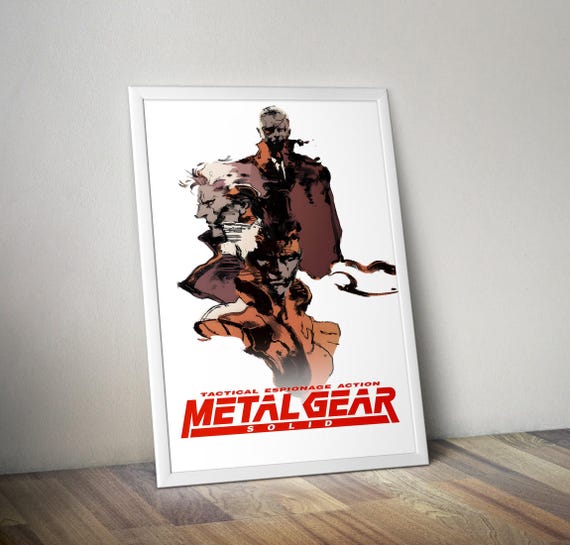 Metal Gear Solid 1 Poster | Metal Gear Solid Video Game Poster