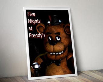 Five Nights at Freddy's Poster | Five Nights at Freddy's Video Game Poster | Gaming Poster | Game Poster | Gamer Poster Gift | Wall Decor