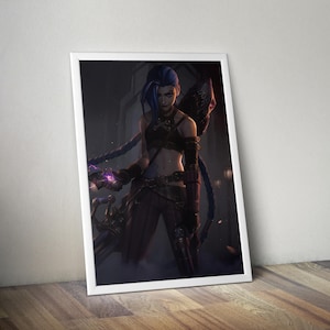 Arcane Jinx Poster | Arcane Jinx Video Game Poster | Gaming Poster | Game Poster | Gamer Poster Gift | Wall Decor | Game Print | Room