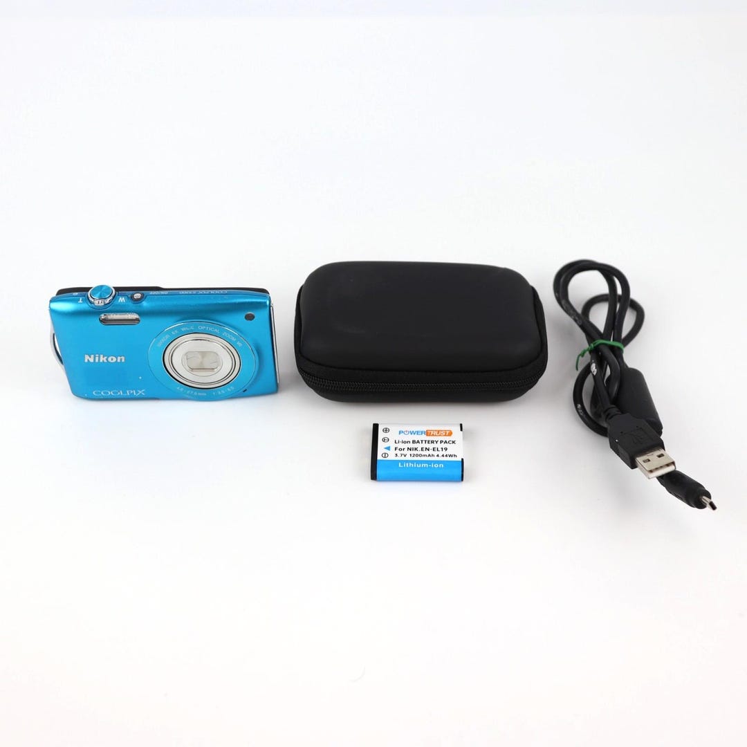 Nikon Coolpix S3300 16MP Digital Camera Blue - Next Day Post - Etsy