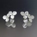Flower Stud Earrings, Hydrangea Flower, Cluster Earrings, Silver Studs, Flower Earrings, Wedding Earrings, Post Earring, Made to Order 