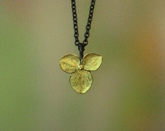 CRESCIONI | FLOR LEAHTER NECKLACE / BLACK Handmade leather