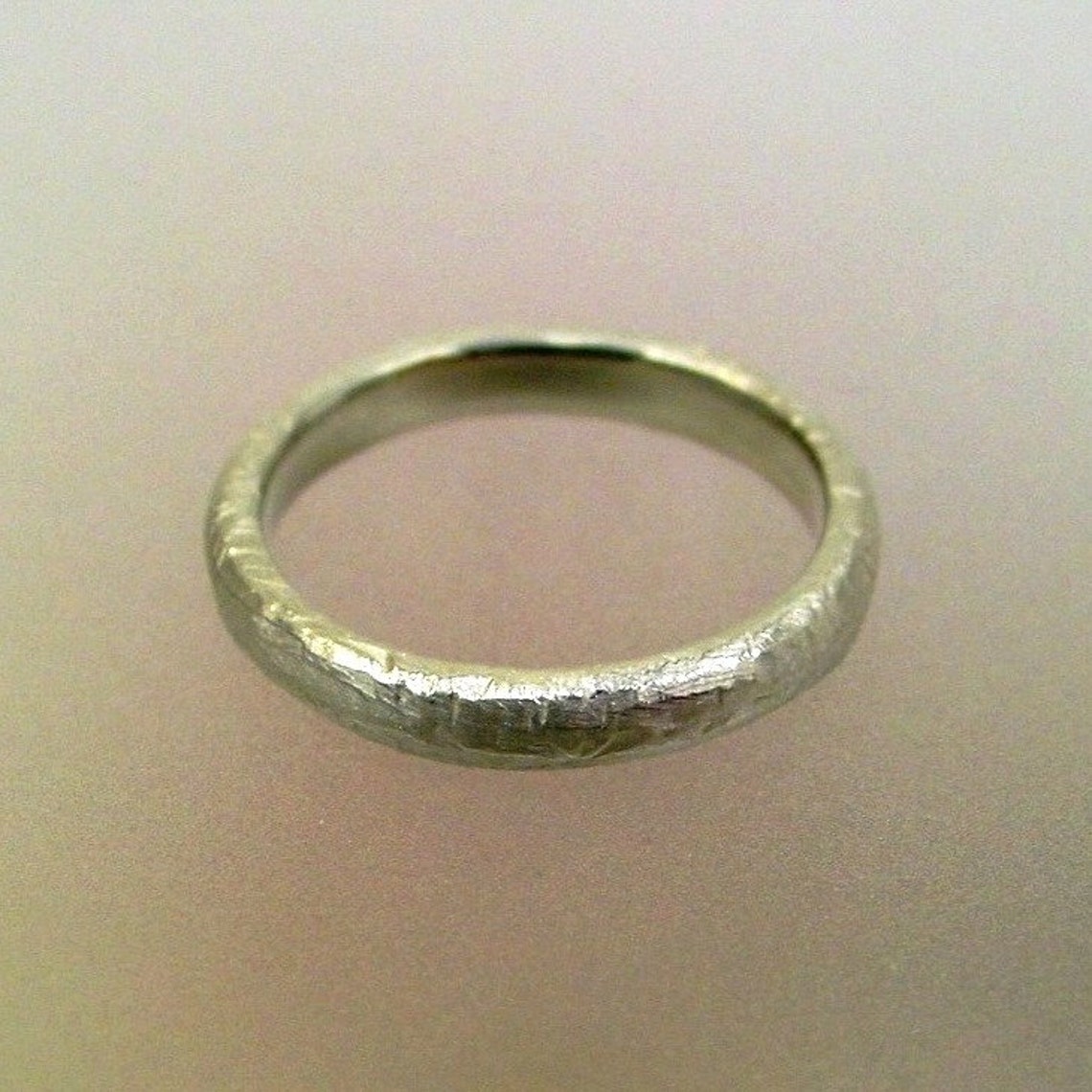 Rustic Silver Wedding Band Mens Wedding Ring Unique Ring - Etsy