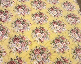 Ralph Lauren King Tröster Floral Sophie Brooke Cabbage Rose Cottagecore Romantisch Gemütlich