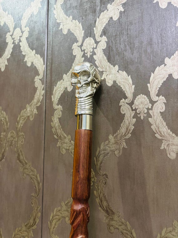 Manico In Ottone Stile Vintage Per Bastone Da Passeggio - Vittoriano Fatto A Mano - Foto 5