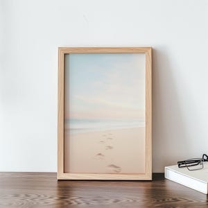 Sandy Footprints Art Print, Digital Print, Nature Art Prints, Home and Wall Decor, Wall Art, Instant Printable Art, Beach Wall Art