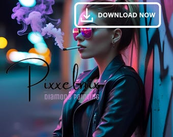 Diamond Painting PDF, template 70 x 70 cm, 117 colors, digital download, printable craft template A4 or A1, 5D painting