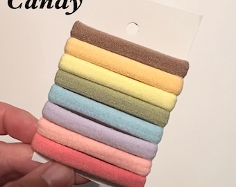 Nylon Elastic Hair Ties 8 pieces/pack