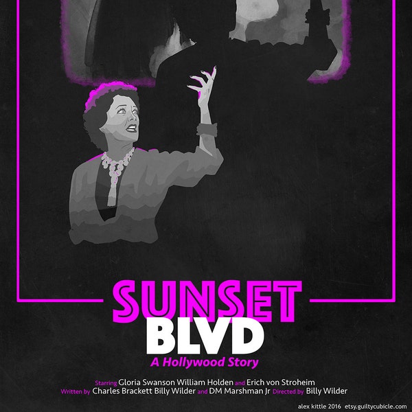 SUNSET BLVD Poster Artwork