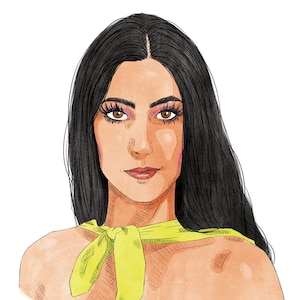 Cher Portrait Print