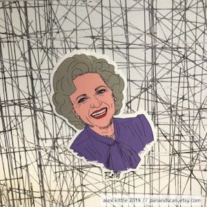 Betty White (Rose Nylund) Vinyl Sticker