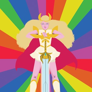 She-Ra Rainbow Illustration