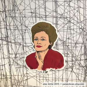 Rue McClanahan (Blanche Devereaux) Vinyl Sticker