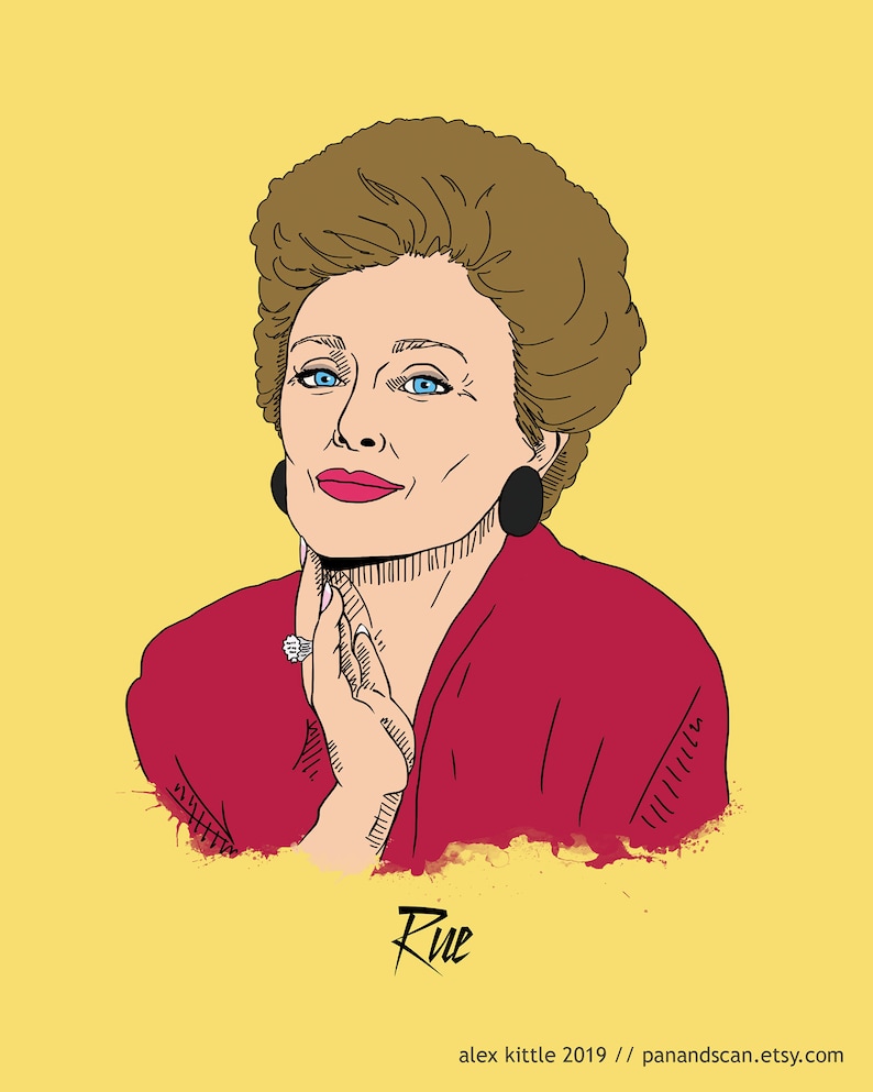 Rue McClanahan Blanche Devereaux Portrait Print image 1