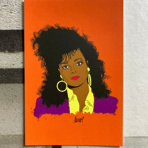 Janet Jackson Postcard