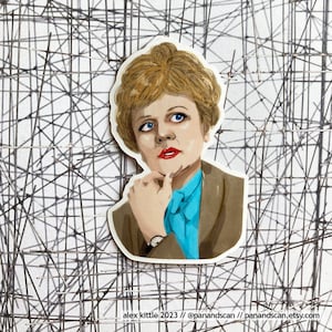Jessica Fletcher (Murder She Wrote) Vinyl Sticker
