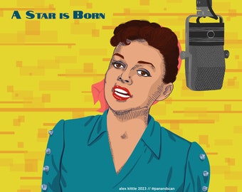 A Star is Born (1954) Illustration Print