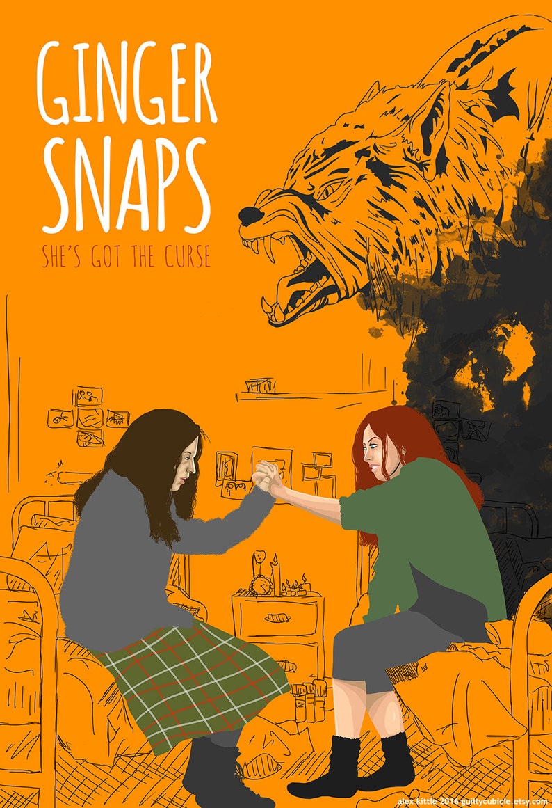 GINGER SNAPS Poster Artwork Etsy India