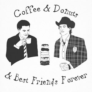 TWIN PEAKS Agent Dale Cooper and Sheriff Harry Truman Small Print