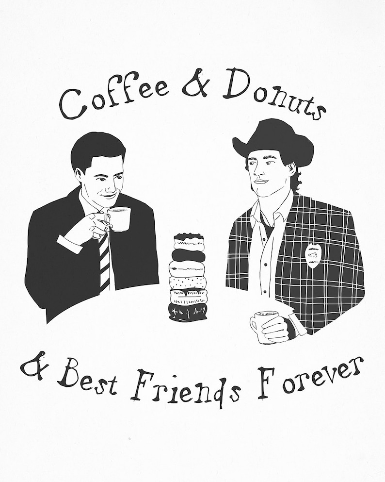TWIN PEAKS Agent Dale Cooper and Sheriff Harry Truman Small Print image 1