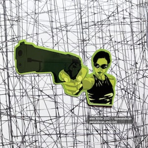 Sticker vinyle Trinity THE MATRIX