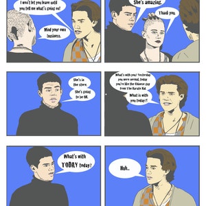 EMPIRE RECORDS &quot;What&#39;s With Today Today&quot; Mini-Comic Print