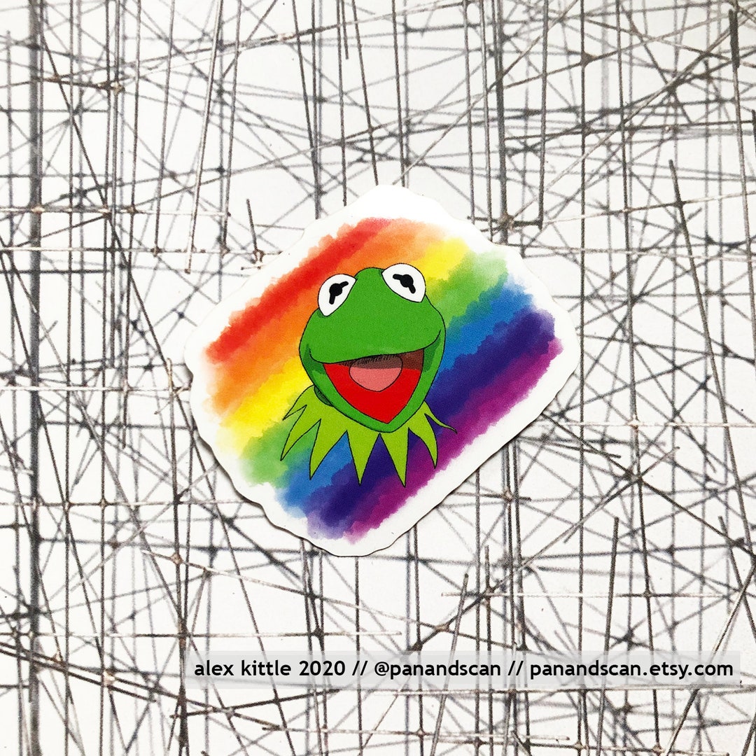Kermit the Frog (the Muppets) Vinyl Sticker - Etsy
