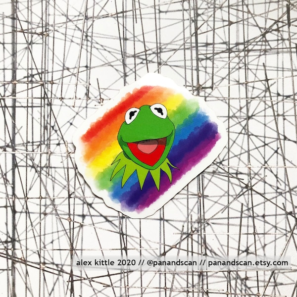 Kermit the Frog (The Muppets) Vinyl Sticker