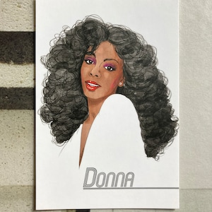 Donna Summer Postcard