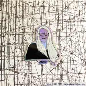 Jane Campion Holographic Sticker