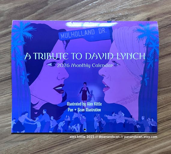 David Lynch Illustrated Wall Calendar (2026) - Etsy
