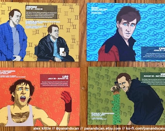 Nicolas Cage Zodiac Postcard Set/12